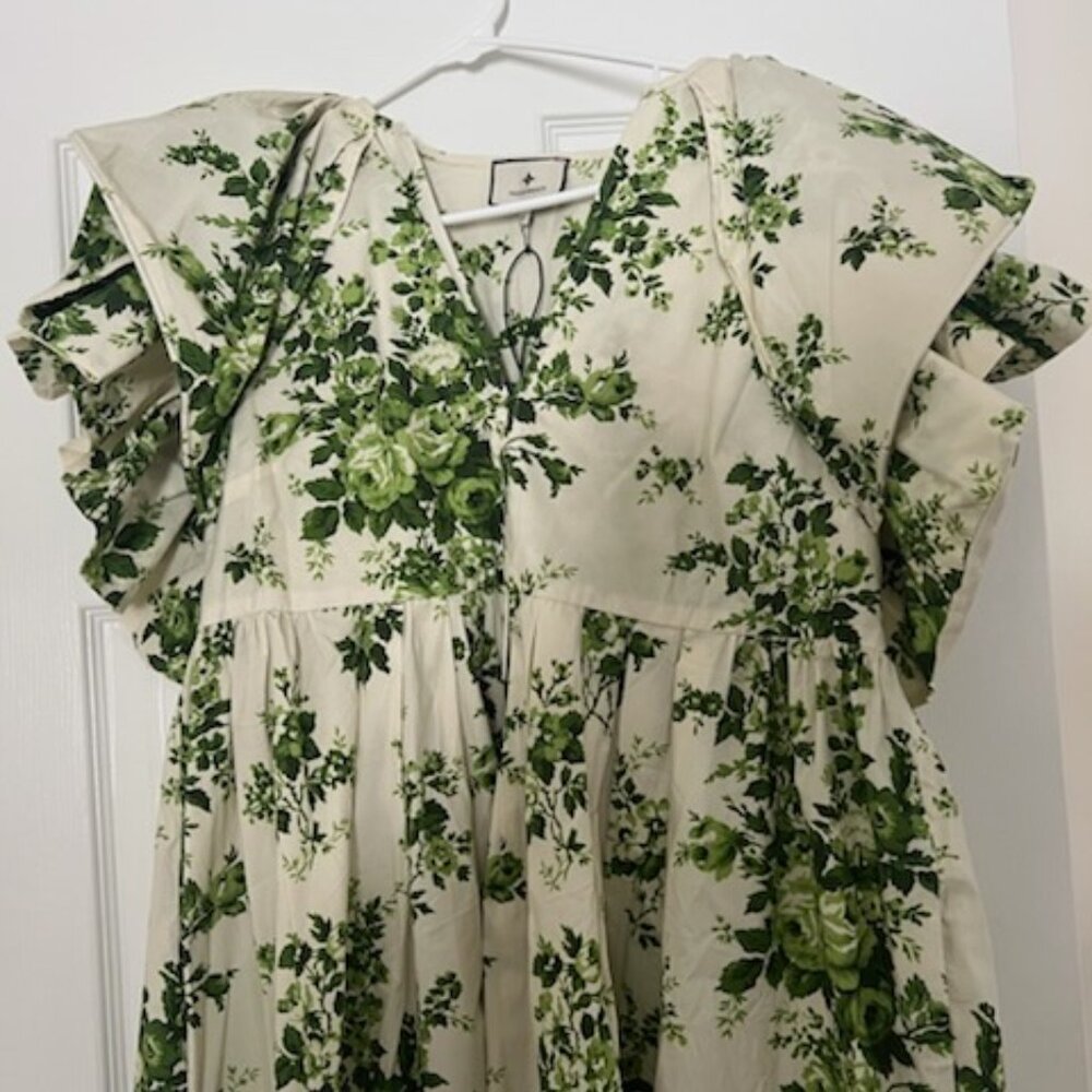 Tuckernuck Green Floral Midi Dress - Picture 4 of 5